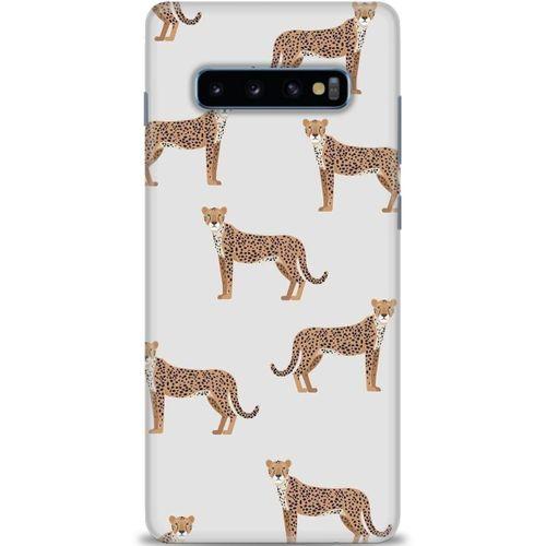 Samsung Galaxy S10 Plus Kılıf HD Baskılı Kılıf - Kedii + Tam Ekran Koruyucu