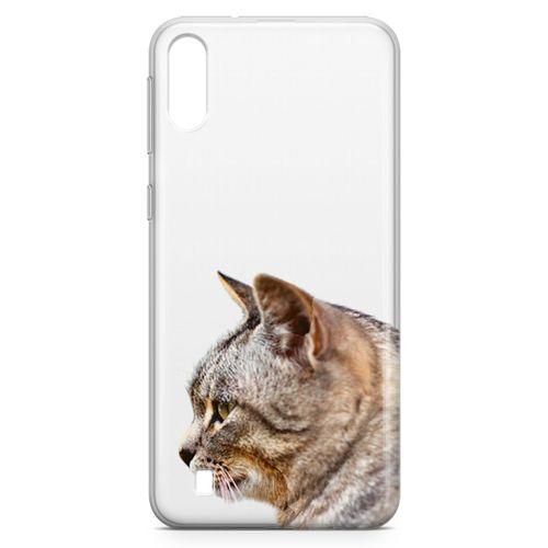 Samsung Galaxy M10 Kılıf Siberian Cat Arka Kapak Koruma Desenli Full Koruyucu