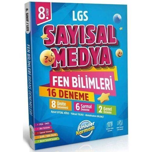 8. Sınıf LGS Sayısal Medya Fen Bilimleri 16 Deneme Ünlüler Karması