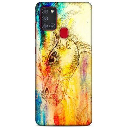 Lopard Samsung Galaxy A21s Uyumlu Kılıf Manipülasyon ☻ (35) Fit Design Kılıf Baskılı