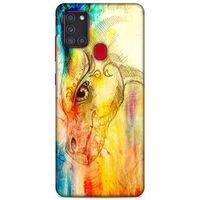Lopard Samsung Galaxy A21s Uyumlu Kılıf Manipülasyon ☻ (35) Fit Design Kılıf Baskılı