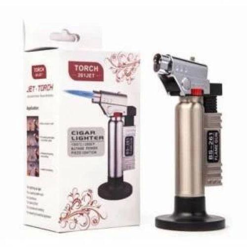 Torch Jet Gazlı Pürmüz Doldurulabilir Tabancalı Alevli Çakmak