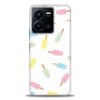 Xiaomi Redmi Note 12 5G Kılıf HD Baskılı Kılıf - Renkli Dondurmalar + Tam Ekran Koruyucu