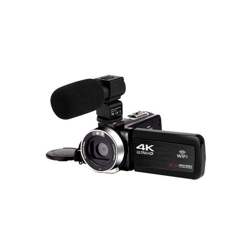 4k Vlog Dijital Video Kamera Wifi 48mp 16x Kaydedici Fotoğrafçılık 3.0’’ıps Dokunmatik Ekran Mikrofon Çift Batarya