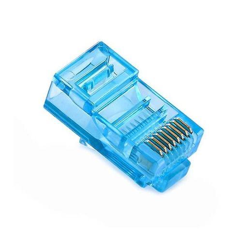 Powermaster PM-22702 RJ45 RJ45 CAT6 8P/8C Mavi Soket (100'lü Paket)