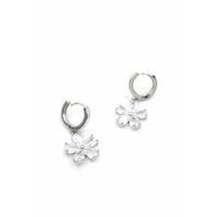 Çiçek Küpe - Beyaz