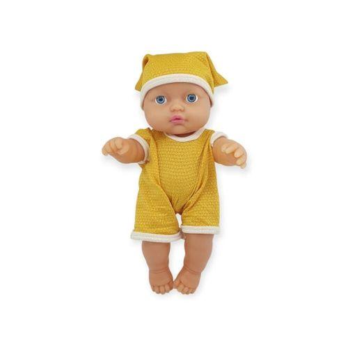 Kıyafetli Et Bebek 35 cm - LMN208 - Sarı