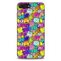 Graffitix (12) Desenli Silikon Kapak Apple Iphone 8 Plus Kılıf