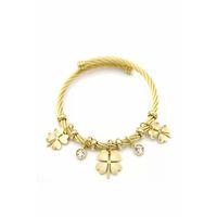 Yonca Charm Bilezik - Altın