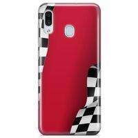 Samsung Galaxy A40 Kılıf Formula 1 Arka Kapak Koruma Desenli Full Koruyucu