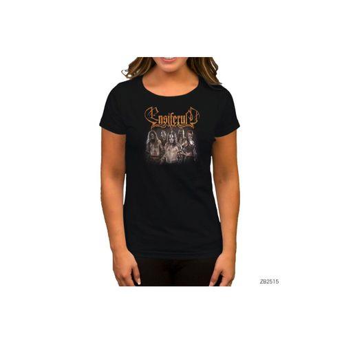 Ensiferum Mithology Siyah Kadın Tişört
