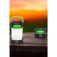 Katlanabilir Kamp Lambası Solar Fener Görünümlü 3 Kademeli Şarjlı