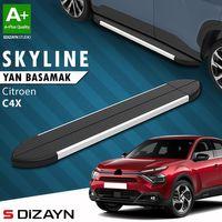 S-Dizayn Citroen C4 X Skyline Aluminyum Yan Basamak 183 Cm 2022 Üzeri A+ Kalite