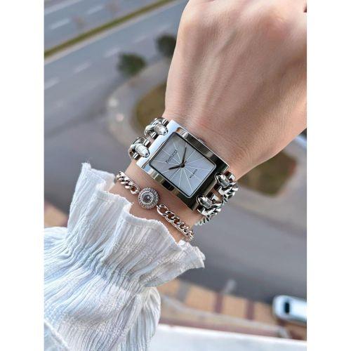 Ferrucci Zincir Tasarım 2 Yıl Garantili 3 Atm Suya Dayanıklı Kadın Kol Saati+Bileklik Z.03649.7