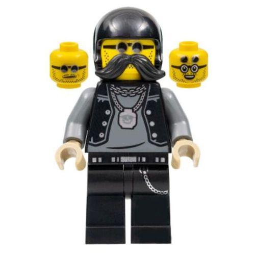 Lego Minifigür Lone Wolf Biker Stuntz Driver cty1485