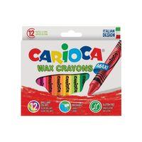 Carioca Wax Maxi Yıkanabilir Pastel Boya Kalemi 12Li