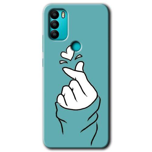 MRCİLETİSİM General Mobile GM 21 Plus Kılıf HD Desen Baskılı Arka Kapak + Temperli Cam - Mutluluk