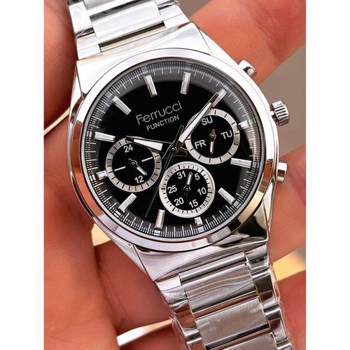 Ferrucci 2 Yıl Garantili Çelik Kordon İç Kadran Özellikleri Aktif 3 Atm Erkek Kol Saati EF.03517.1