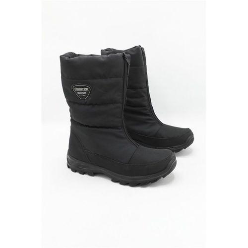 Su Geçirmez Kar Tekstil Siyah Kadın Kar Botu 5547