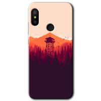 Xiaomi Mi A2 Lite HD Baskılı Kılıf + 9D Tam Ekran Koruyucu - Gözlem Kulesi