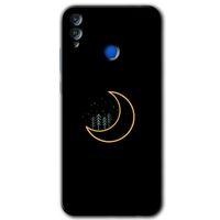 MRCİLETİSİM Honor 8c Kılıf HD Desen Baskılı Arka Kapak + Temperli Cam - İyi Geceler