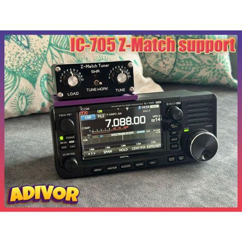 Icom IC-705 Z Match Destek 3D Baskı (Bu ürün Sadece Plastik parçadır - Almadan Önce Soru Sorabilirsiniz)