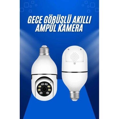 Ev Kamerası Wifi Kamerası Gece Görüşlü Akıllı Ampül Kamera