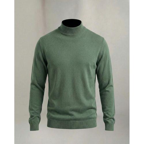 Fincher Yarım Balıkçı Fit Kalıp Boğazlı Erkek Kazak - Yeşil