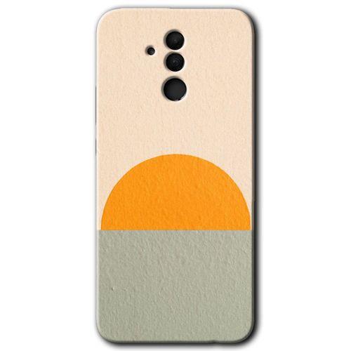 MRCİLETİSİM Huawei Mate 20 Lite Kılıf HD Desen Baskılı Arka Kapak + Temperli Cam - Color Wall