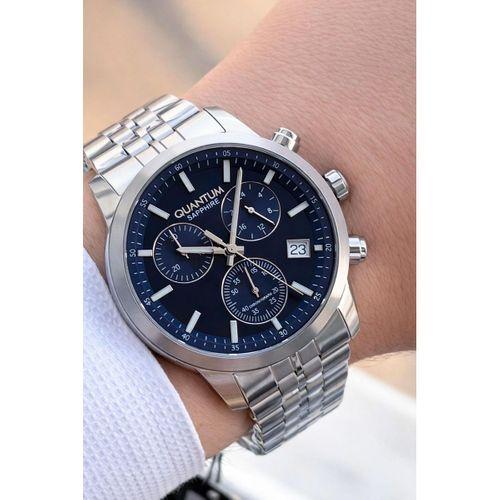 Quantum Sapphire Cam İtalyan Bileklikli 10 Atm Suya Dayanıklı 2 Yıl Garantili Erkek Kol Saati 1008L