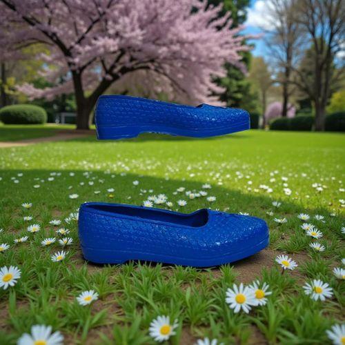 Fiyra Makosen Lacivert Plastik Naylon Bayan Ayakkabı