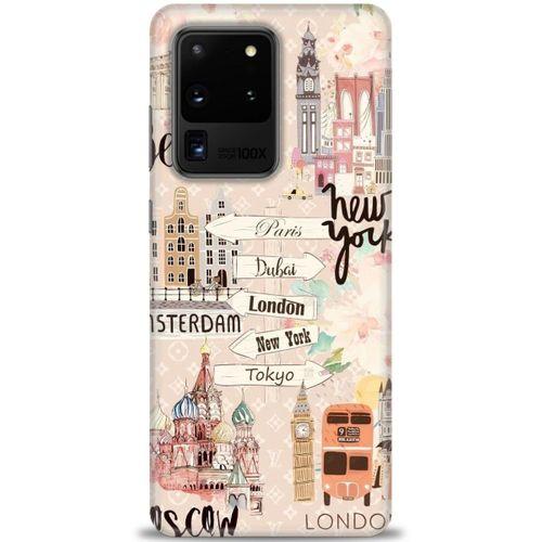 Samsung Galaxy S20 Ultra Kılıf HD Baskılı Kılıf - Berlin Set + Tam Ekran Koruyucu