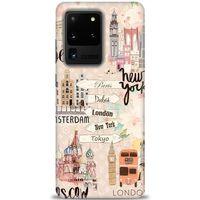 Samsung Galaxy S20 Ultra Kılıf HD Baskılı Kılıf - Berlin Set + Tam Ekran Koruyucu