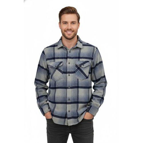 Erkek Kışlık Çift Cep Kapaklı Oduncu Gömlek BGL-ST04930