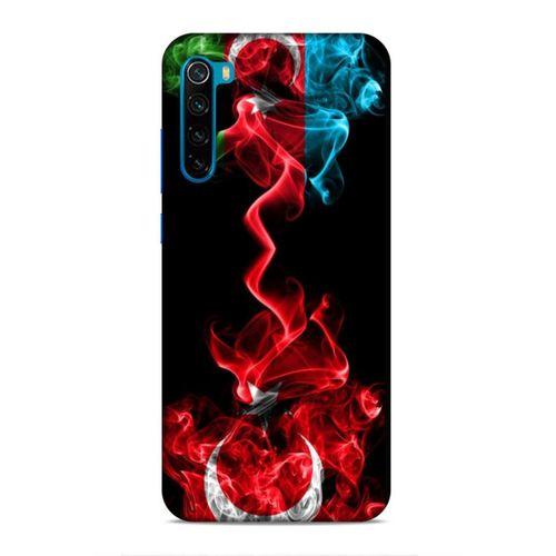 Xiaomi Redmi Note 8T Uyumlu Kılıf Azarbaijan (12) Koruyucu Silikon Azerbaycan Türk Bayrakları