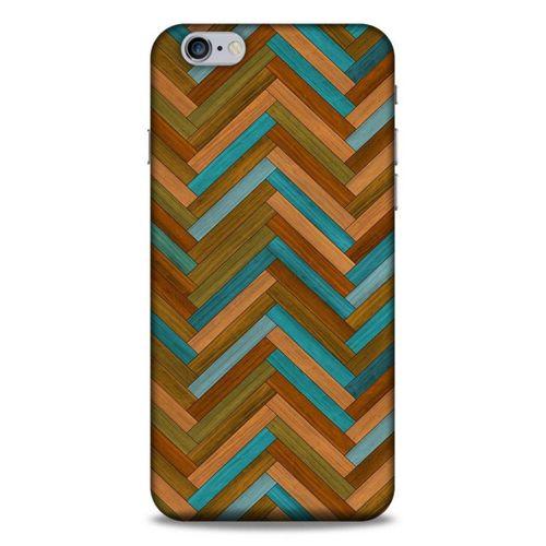 Lopard Apple Iphone 6S Plus Uyumlu Kılıf Wood'X (38) Neo Hybrid Kılıf Desenli
