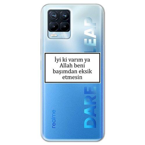 Realme 8 Kılıf HD Yazı Baskılı Silikon Arka Kapak - Yazı 11