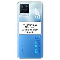 Realme 8 Kılıf HD Yazı Baskılı Silikon Arka Kapak - Yazı 11