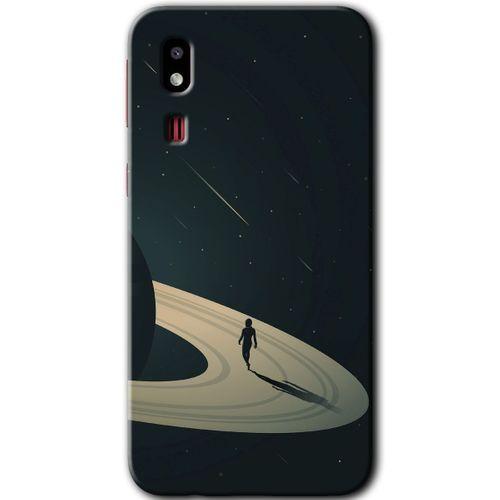 Galaxy A2 Core Kılıf HD Desen Baskılı Arka Kapak - Space Planet + Kırılmaz Cam