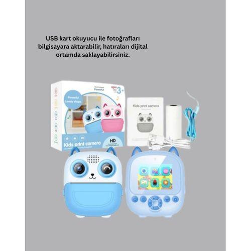 Çocuklar İçin Eğlenceli Dijital Kamera 1300mah Şarjlı