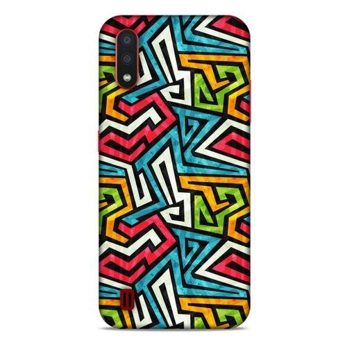 Geometrix 05 Samsung Galaxy A01 Kılıf Silikon Kapak