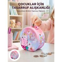 Mini Çocuk Para Kasası Güvenli Kilitli Birikim Kutusu