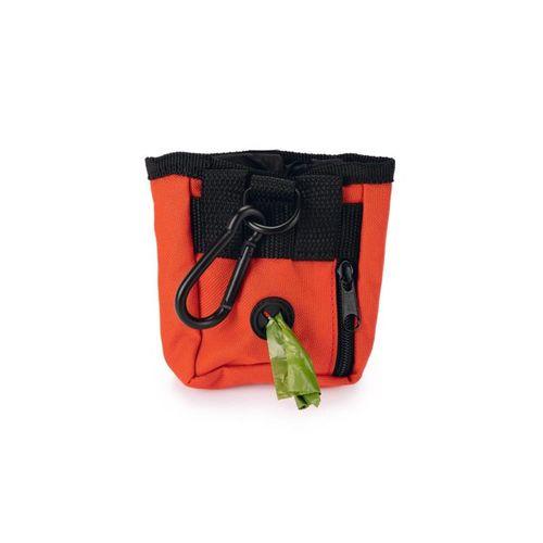 Beeztees Köpek Ödül ve Dışkı Toplama Poşeti Taşıma Bel Çantası, Kırmızı, 8x14x10cm