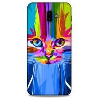 Lopard Samsung Galaxy J6 Plus Uyumlu Kılıf Kediler (17) Tasarım Kılıf Rainbow