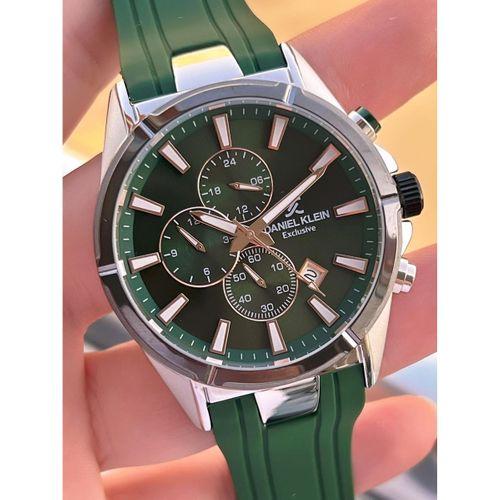 Daniel Klein Erkek Kol Saati 30 Metre Suya Dayanıklı Silikon Kordon + Bileklik Hediyeli VS.BLKT.0715