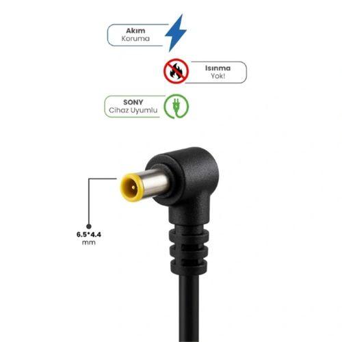 19.5v 4.7a 6.5 * 4.4mm 90w Sony İçin Laptop Adaptör
