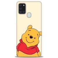 Samsung Galaxy A21S Kılıf HD Baskılı Kılıf - Winnie the Pooh + Tam Ekran Koruyucu
