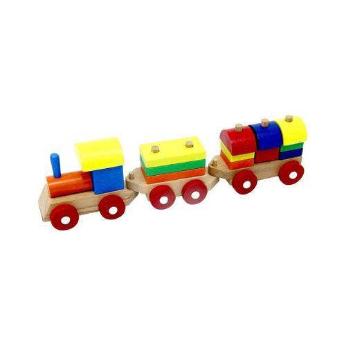 Play Wood Play Wood Eğitici Ahşap Bloklu Bultak Tren 351