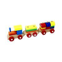 Play Wood Play Wood Eğitici Ahşap Bloklu Bultak Tren 351