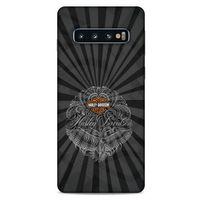 Samsung Galaxy S10 Uyumlu Kılıf Motorsiklet (40) Fit Silikon Kılıf Harley